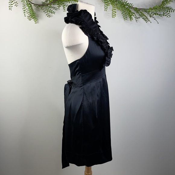 BCBG Max Azria ruffle front halter dress - Picture 6 of 13